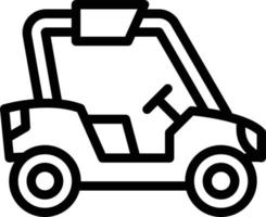 Buggy Auto Vektor Symbol Stil