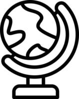 Globus Stand Vektor Symbol Stil