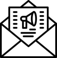 Newsletter Vektor Symbol Stil