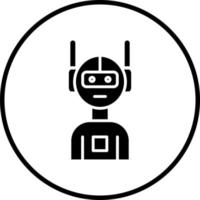 Vektor Design Roboter Vektor Symbol Stil