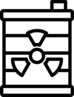 nuklear Abfall Vektor Symbol Stil