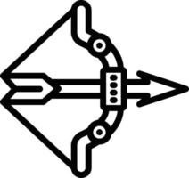 Bogenschießen Vektor Symbol Stil