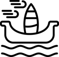 Windsurfen Vektor Symbol Stil