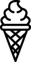 Vektor Design Eis Sahne Symbol Stil