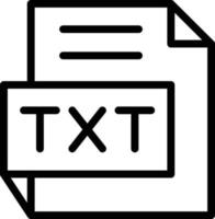 Vektor Design TXT Symbol Stil