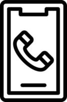 Vektor Design Handy, Mobiltelefon Anruf Symbol Stil