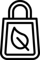 Vektor Design Öko Tasche Symbol Stil