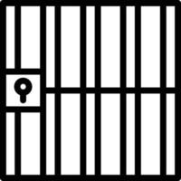 Vektor Design Gefängnis Symbol Stil