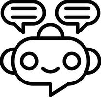 Vektor Design Chatbot Symbol Stil