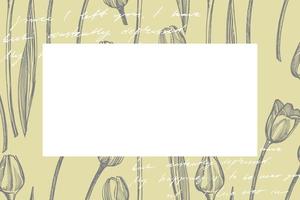 tulpan blomma grafisk skiss illustration. botanisk växt illustration. årgång medicinsk örter skiss uppsättning av bläck hand dragen medicinsk örter och växter skiss vektor