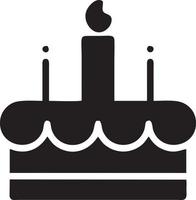 Kuchen Symbol Symbol Vektor Bild. Illustration von das Bäckerei Geburtstag isoliert Design Bild. eps 10