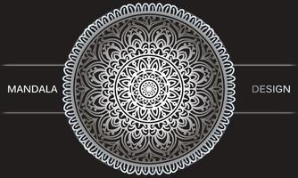 bakgrund med prydnad. blommig mandala design. vektor