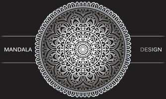 Hintergrund mit Ornament. Blumen- Mandala Design. vektor