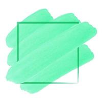 Aquarell Grün Rahmen zum Logo vektor