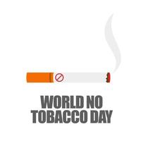 Welt Nein Tabak Tag, Lunge gestalten mit Blume von sauber Luft, Vektor, Illustration vektor