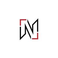 n Alphabet Brief Logo Symbol Design Vektor