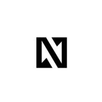 n Alphabet Brief Logo Symbol Design Vektor