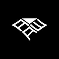 aaw letter logo kreatives design mit vektorgrafik, aaw einfaches und modernes logo. vektor