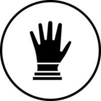 Prüfung Handschuhe Vektor Symbol Stil