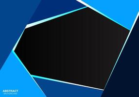 abstrakt Blau Dreieck auf grau metallisch Überlappung Design modern futuristisch Hintergrund Vektor Illustration