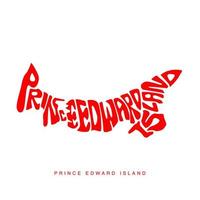 Prinz edward Insel Karte Typografie Karte. Prinz edward Insel Karte. vektor