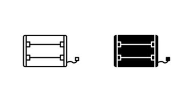 Vektorsymbol für elektrische Heizung vektor