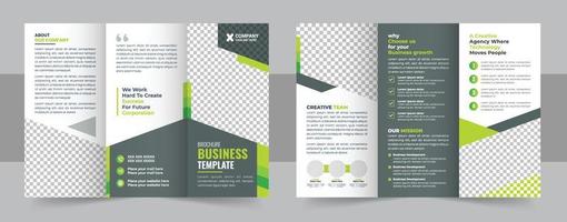 Corporate Trifold-Broschüren-Template-Design vektor