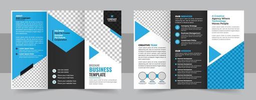 dreifach Broschüre Design Vorlage zum Ihre Unternehmen, Unternehmen, Geschäft, Werbung, Marketing, Agentur vektor
