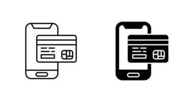Vektorsymbol für mobile Zahlungen vektor