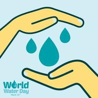 Welt Wasser Tag Logo Design Vorlage vektor