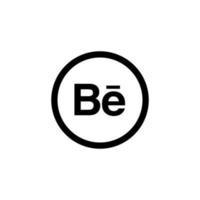 Behance eben Stil Symbol Vektor Design. Single Behance Symbol. Sozial Medien Symbole Design