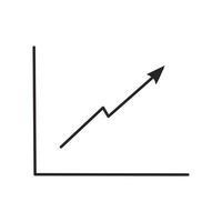 minimal Wachstum Diagramm vektor