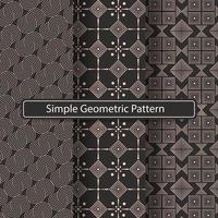 uppsättning av enkel geometrisk mönster vektor