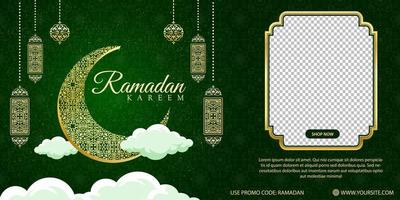 Vektor Ramadan kareem traditionell islamisch Festival religiös Netz Banner