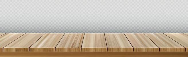 große Tischplatte, Holzstruktur aus Brettern vektor
