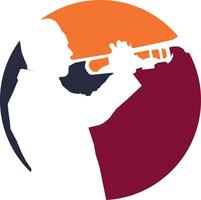 Logo Konzept zum ein Jazz Verein vektor