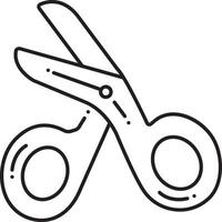 Liniensymbol für Bandoge Scissore vektor