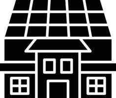 Vektor Design Solar- Haus Symbol Stil