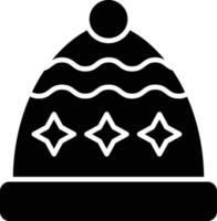 Vektor Design Winter Hut Symbol Stil