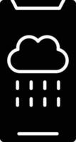 Vektor Design Wetter App Symbol Stil