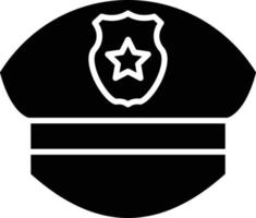 Vektor Design Polizei Deckel Symbol Stil