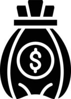 Geld Tasche Vektor Symbol Stil