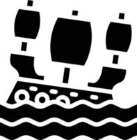 Schiffswrack Vektor Symbol Stil
