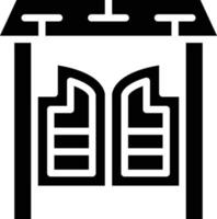 Saloon Tor Vektor Symbol Stil