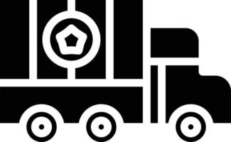 Militär- LKW Vektor Symbol Stil