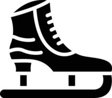 Eis Schlittschuh Vektor Symbol Stil