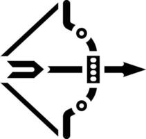 Bogenschießen Vektor Symbol Stil