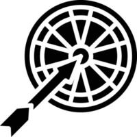 Dartscheibe Vektor Symbol Stil