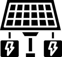 Solar- Leistung Vektor Symbol Stil