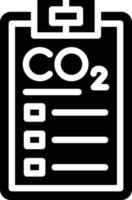 Kohlenstoff Dioxid Bericht Vektor Symbol Stil